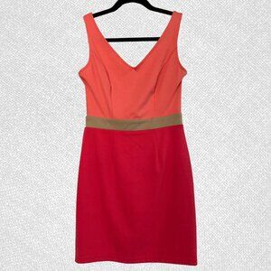 Forever 21 Sleeveless Coral Dress Gold Zipper Size S